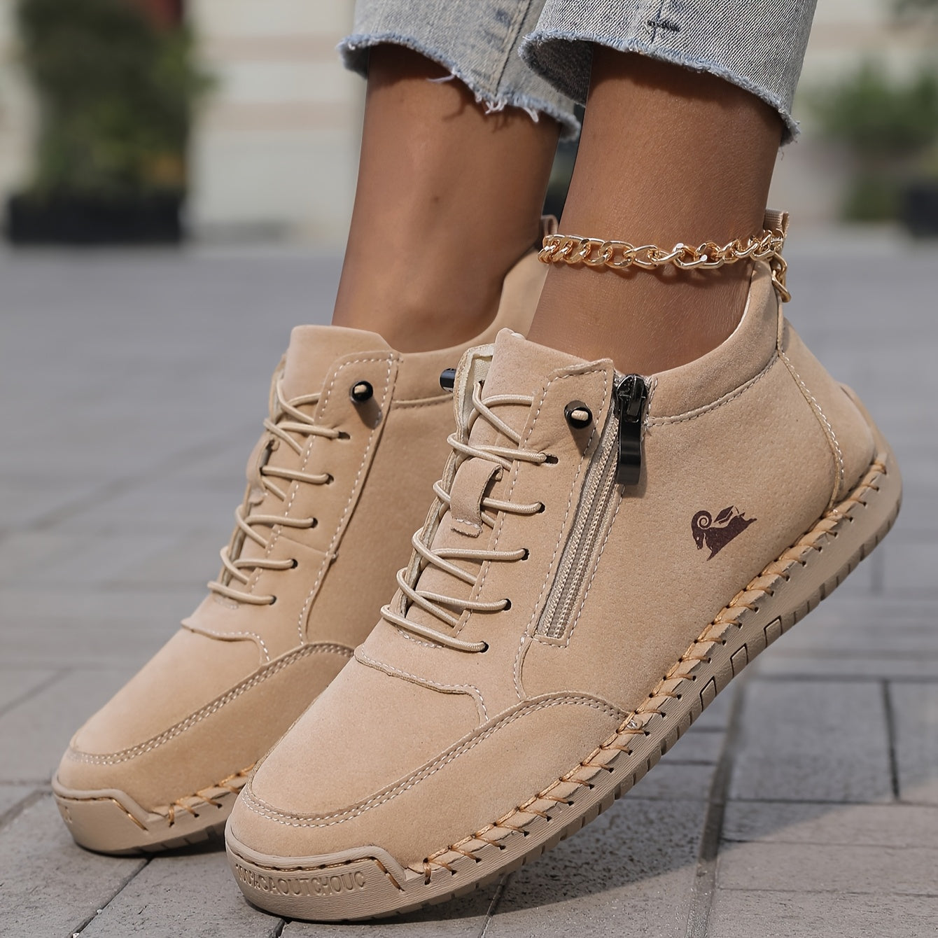 Mila – Zapatillas ortopédicas cómodas y Cremallera