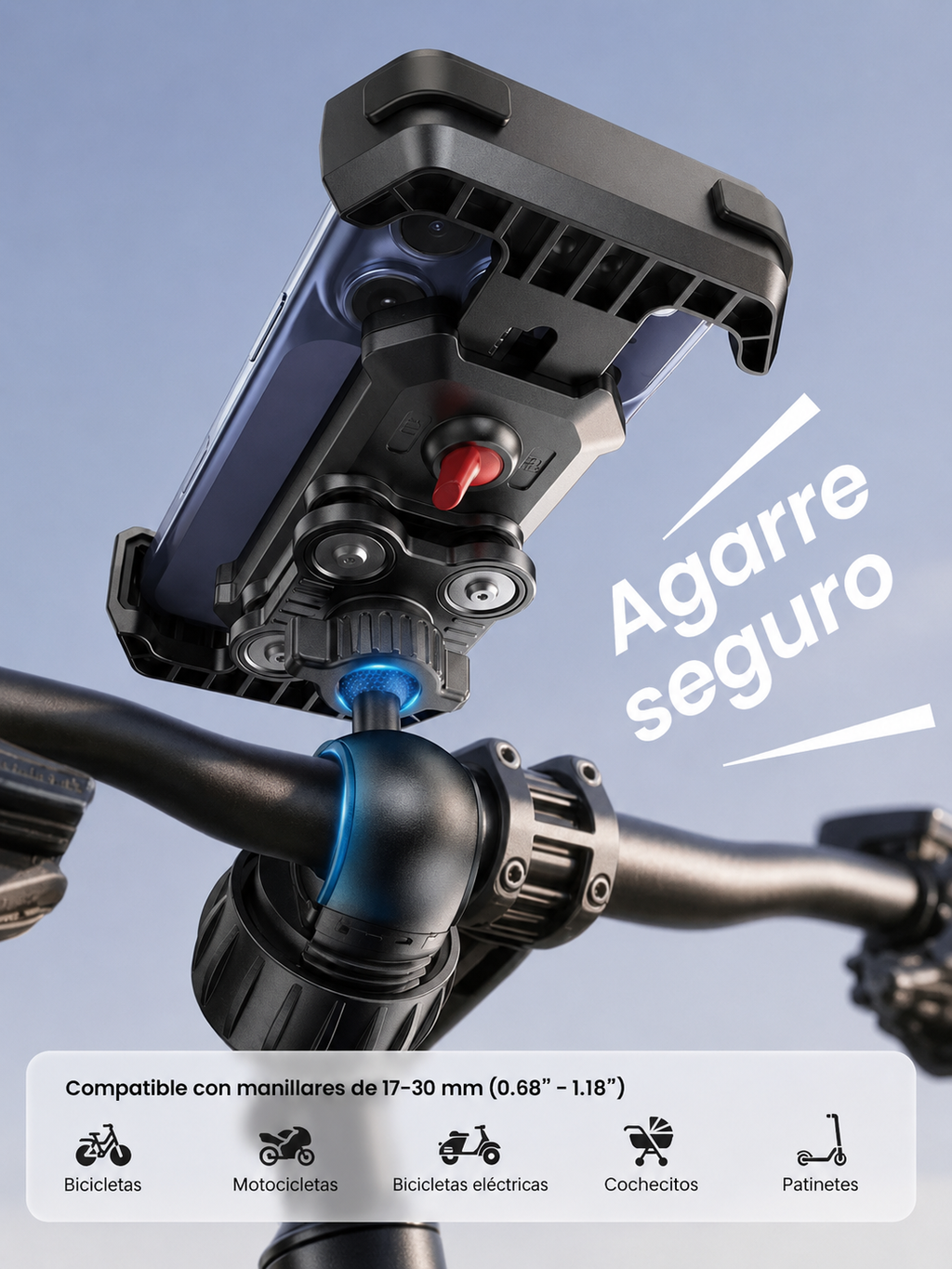 Soporte Premium para Smartphone de Moto | AURA