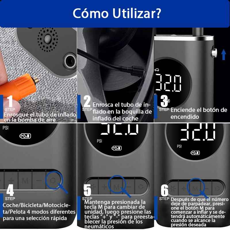 AURA Air Pro | Compresor Portátil 150 PSI