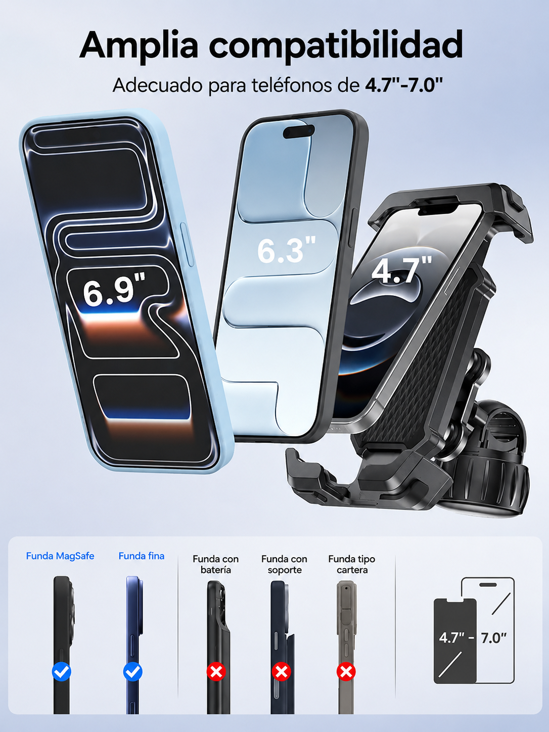 Soporte Premium para Smartphone de Moto | AURA