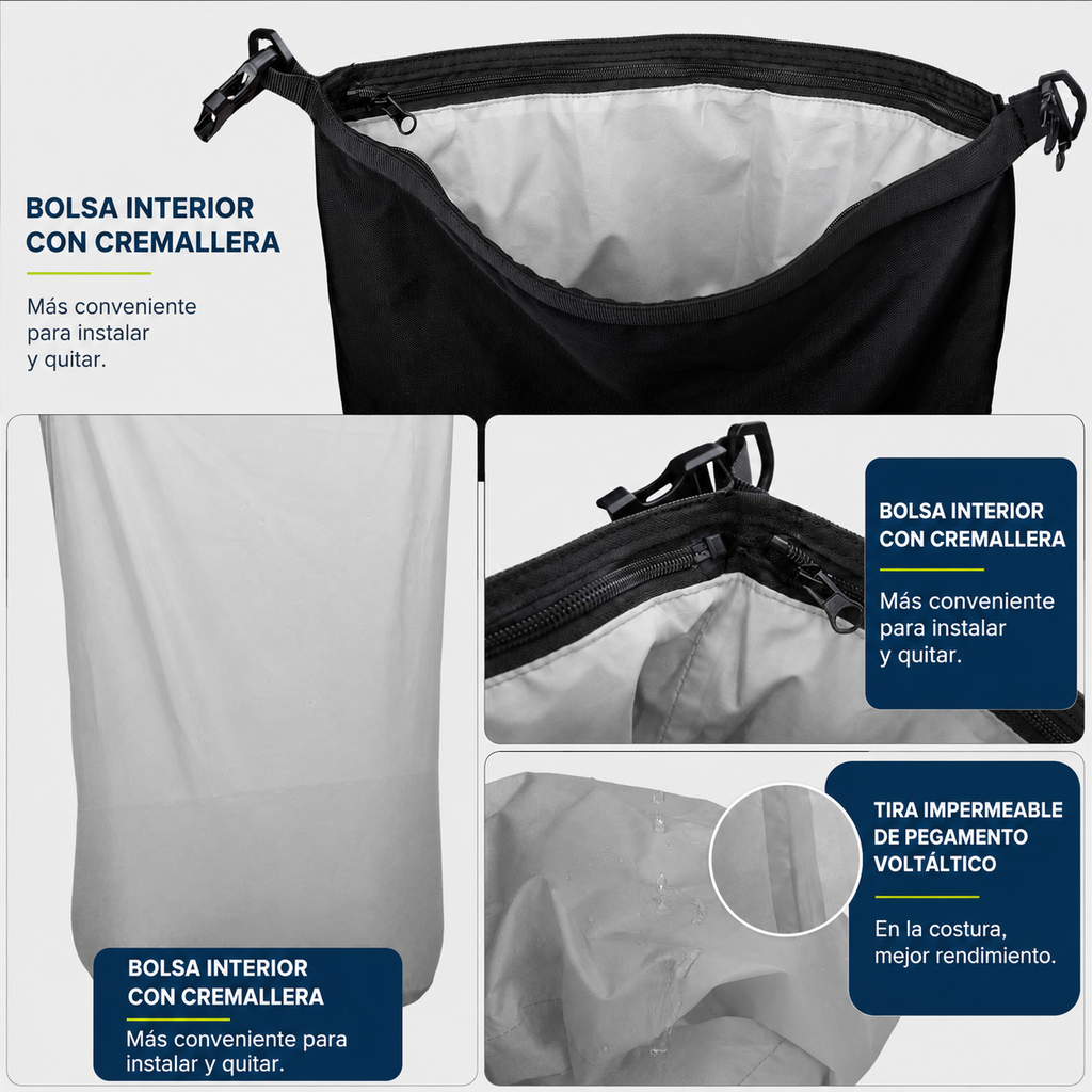 AURA Adventure Bag | Bolsa Impermeable Modular para Moto
