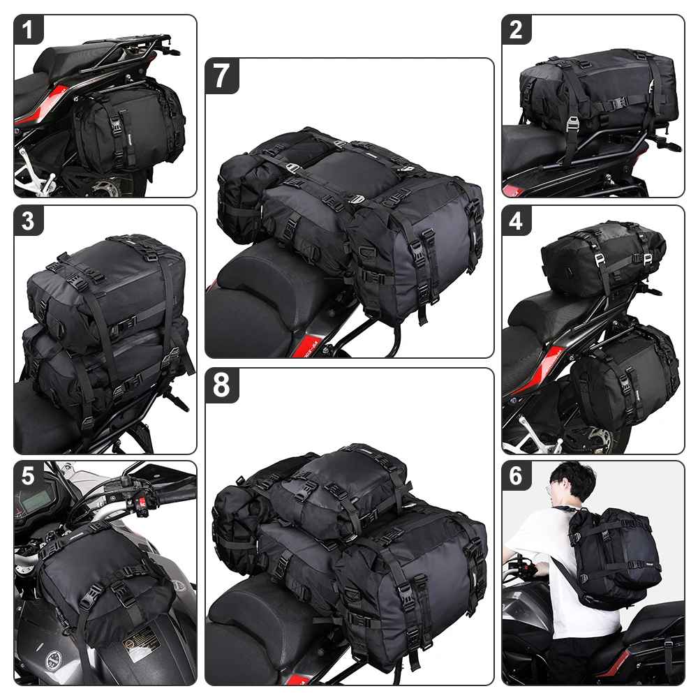 AURA Adventure Bag | Bolsa Impermeable Modular para Moto