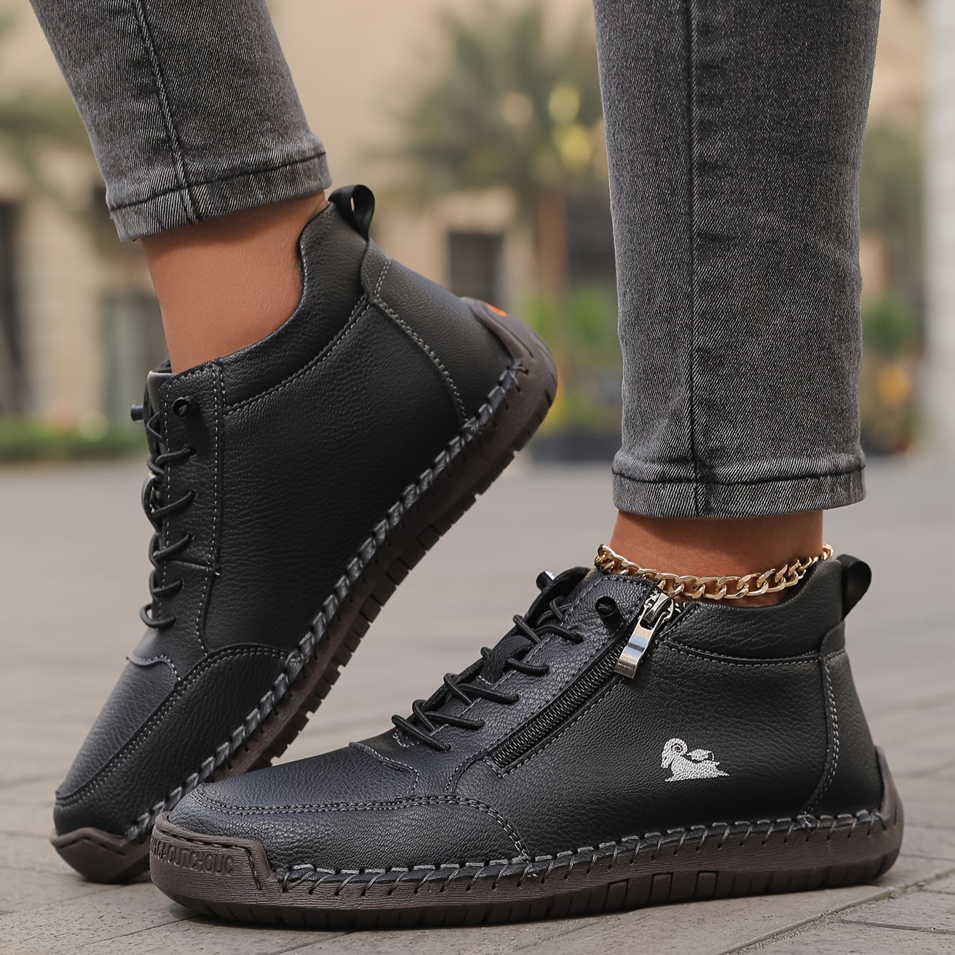 Mila – Zapatillas ortopédicas cómodas y Cremallera