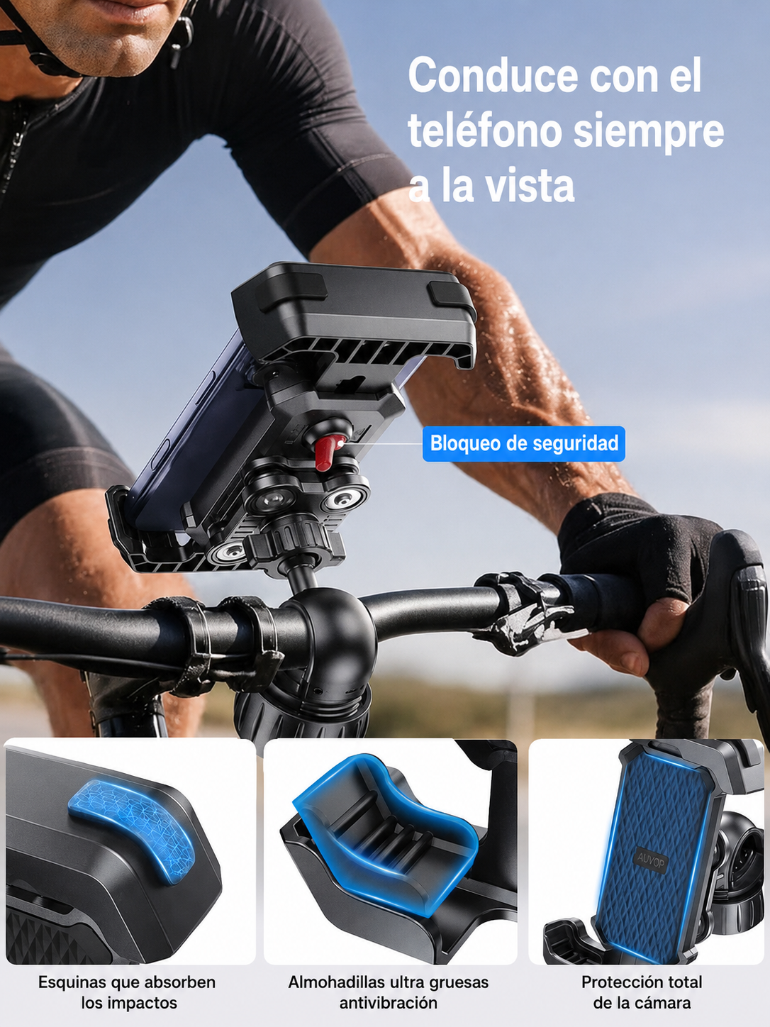 Soporte Premium para Smartphone de Moto | AURA