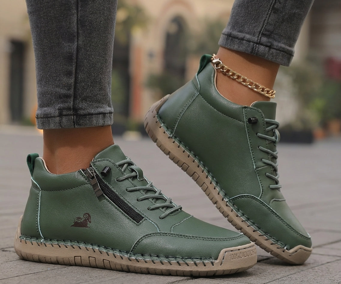 Mila – Zapatillas ortopédicas cómodas y Cremallera