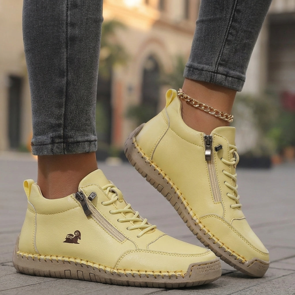Mila – Zapatillas ortopédicas cómodas y Cremallera