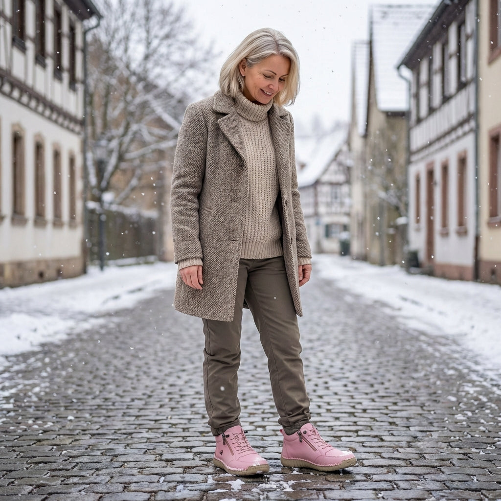 Mila – Zapatillas ortopédicas cómodas y Cremallera